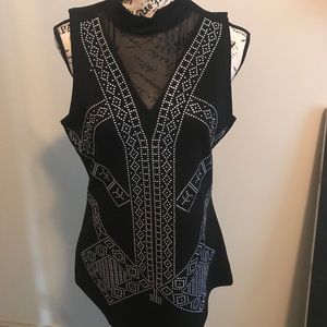 Embellished Top - Open Back